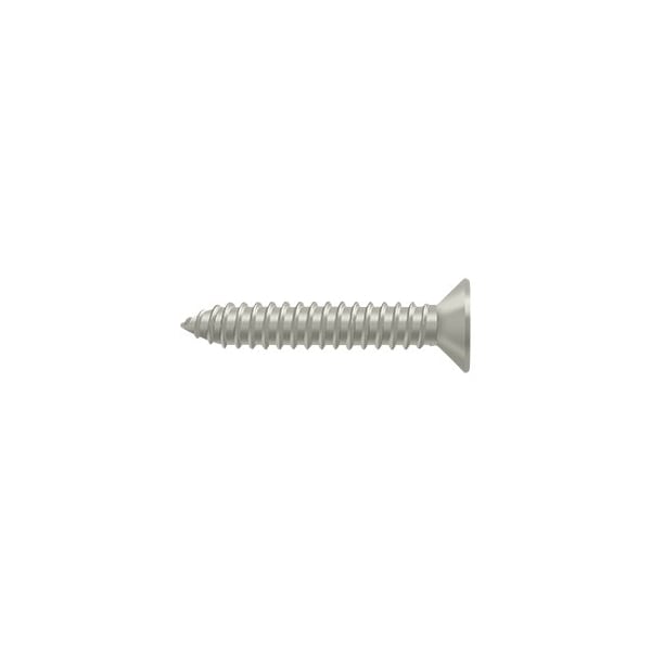 Deltana Wood Screw, #14, 1-1/2 in, Brushed Nickel Brass Flat Head Phillips Drive SCWB14125U15 - main